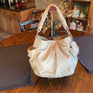 Coach Tan Leather Shoulder Bag